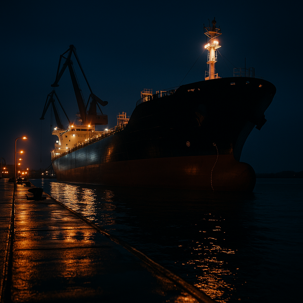 Sea — chemical tanker port